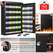 150 Key Storage Cabinet Lock Box Safe Organizer Wall Mount Large Car Lot Holder