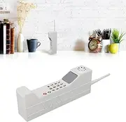 Portable Retro Brick Cell Phone Ornament, Vintage Model, Lightweight for Home Decoration and Shooting Props (White)