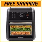 Versatile 6-in-1 Air Fryer Oven - 12 Quart Capacity with Dishwasher-Safe Parts