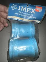VINTAGE IMEX TAMIYA 1/12 LUNCHBOX MIDNIGHT PUMPKIN BLACKFOOT WHEELS REARS ONLY