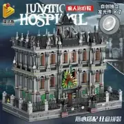 3 Levels Lunatic Mad House Hospital Modular Architecture Model Building Blocks