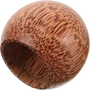 STOBAZA Wooden Wine Beer Mug Coconut Wood Drinking Cup Round Multi Use Travel Mug for Water Tea Wine Elegant Outdoor Camping Essential
