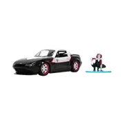 Jada Toys #33662 Marvel 1990 Mazda Miata with Ghost Spider 1:32 Scale Die-Cast Collectible Vehicle - New, Unopened
