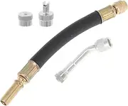 X AUTOHAUX 1 Set 135 Degree Copper Tire Valve Extension with Flexible Plastic 140mm Tyre Valve Stem Extender for Car Motorcycle RV Truck Bike