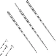 [KkvoGmle] Titanium Piercing Taper Insertion Pin, 16G Nose Ear Lip Piercing Taper 3 Pcs Body Piercing Stretching Assistant Tool for Ear/Nose/Belly/Lip/Eyebrow, 28*1.2mm/30*1.6mm, G23 Titanium, No