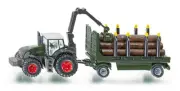 Siku Farmer 1861 1:87 Fendt 939 Tractor with Forestry Wood Trailer Vehicle Model