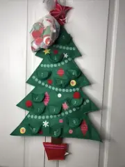 Wondershop Fabric Birds In Christmas Tree Advent Calendar 2022 32"