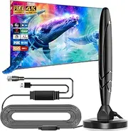 Digital TV Antenna -2025 HDTV Antenna for Smart T V Indoor, Amplified Indoor Antennas with Signal Booster, Detachable Amplifier, TV Antenna for Local Channels