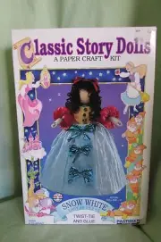 New Vintage 1993 Pastime Paper Craft Kit 10" Snow White Classic Story Doll 5063