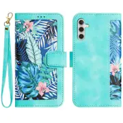 For Samsung Galaxy A53 5g Flower Pattern Printing Phone Stand Case Card Holder Leather Cover