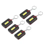 Portable Keychain Flashlight, 5 Pack Compact & Reliable Light Source Black Red