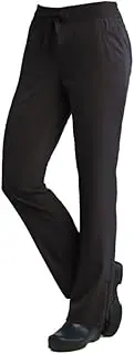 [Maevn] Pure Womens Adjustable Flare Yoga Scrub Pant (X-Small, Black)