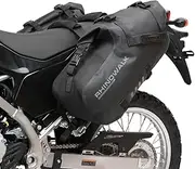 Rhinowalk Motorcycle Saddle Bag Waterproof 18L (9Lx2) Motorcycle Side Pannier Bag Anti-Vibration Motorbike Bag Motorcycle Accessories MT1418 Black