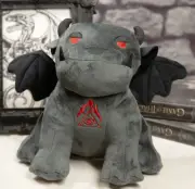 Ebros Winged Demonic Bulldog Gargoyle Chimera Eye of Horus Luxe Soft Plush Toy
