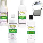 Complete Family Head Lice Kit with Lice Comb, Nit Glue Enzymes, Dimethicone Oil, Clarifying Shampoo and Anti-Lice Conditioner, Naturally Formulated, Works for 2-4 Kids