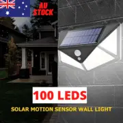 100 LED Solar Power Motion Sensor Light Outdoor Security Garden Waterproof Lamp