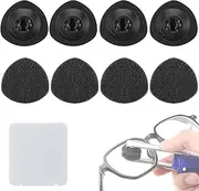 Enhon 8 Pcs Replacement Pads Compatible with Peeps CarbonKlean Eyeglass Cleaner, Eyeglass Cleaner Pads Replacement, for Fingerprint Removal, Eyeglass Cleaner Brush Pad for Eyeglasses, Reading Glasses