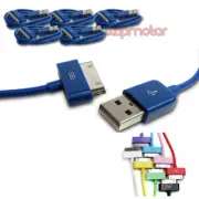 5X 6FT USB SYNC DATA POWER CHARGER CABLE APPLE NEW IPAD IPHONE IPOD TOUCH BLUE