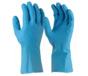 Glove Blue Silverlined Kitchen Garden Lab Glove Medium Anti slip Tapered x5pkts