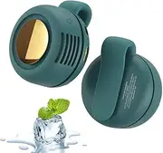 Portable Silent Mini Bladeless Clip Fan, Small Clip Fan, 3 Levels of Wind Speed Adjustment, Low Noise Operation, 1 Hour Charging, 5 Hours of Battery Life, for Summer Green