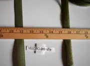 OLIVE GREEN HOOK & LOOP SEW-ON TAPES 1 " WIDE BY THE YARD