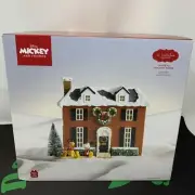 Disney St Nicholas Square Mickey Holiday House Christmas Village Pluto Light Up