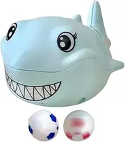 Floating Ball Toy Air Blow - with 2 Balls Lovely Suspended Ball Blowing Shark - Children's Sensory Game Sea Animal Suspension Ball Toy