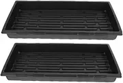 Yardenfun 2Pcs Plant Growing Trays for Seedling Germination Durable Planting Containers for Hydroponic Applications for Microgreens Herbs and Clones