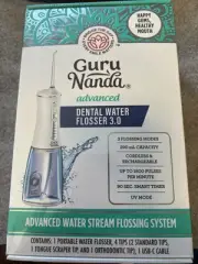Gurunanda H3200 Advanced Dental Water Flosser 2.0 Cordless Portable Rechargeable