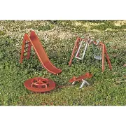 Bachmann 42214 HO-Scale Scenic Playground Equipment Set