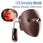 4D Silicone Face LED Mask 7 Colors Red Light Therapy Face Photon Light Skin