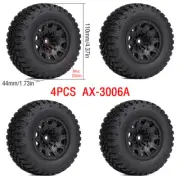 4x4 Rubber Tires Wheel for RC 1/10 Short Course Truck ARRMA Traxxas Slash Cars