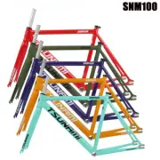 Bicycle Frame Fixed Gear Carrier Kit Aluminum Racetrack Frame MultiColor Options