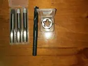 UNEF 5/8" X 24 RH HSS HAND TAP SET + HSS hex Die nut + HSS tapping drill