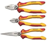 PLIER SET, 3PC, VDE, KIT CONTENTS 160MM DIAGONAL PLIERS, 180MM COMBINAT FOR WIHA