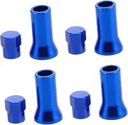 WESIEVYA 8pcs Aluminum Alloy Valve Stem Caps Durable Car Motorcycle Air Caps Lightweight Leakproof Wheel Covers Stylish Automotive Decoration for Bikes Vehicles
