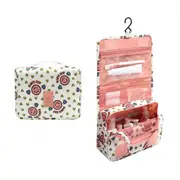 Pink Travel Cosmetic Makeup Bag Storage Large Bag Hanging Toiletry Case Organizer