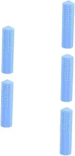 Tofficu 5pcs Silicone Erasers Boys and Girls Pencil Erasers Topper Pencil Cap Holder Sensory Chew Toys Soft Durable Bright Colors for Writing