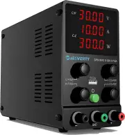 DC Power Supply Variable, 30V 10A Adjustable Switching Regulated DC Bench Power