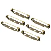 50 Pcs Safety Bar Pins,for Name Tags, Jewelry Making (Bronze Tone, 35mm)
