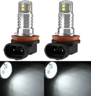 LED 20W H9 White 6000K Two Bulbs Head Light Low Beam Replacement Bike Lamp Fit