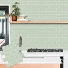 PVC Wall Stickers Waterproof Vinyl Wallpaper New Subway Tiles Bathroom Kitchen