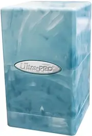 Ultra Pro - Marble Satin Tower Deck Box Light Blue / White