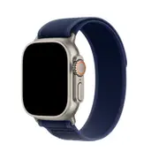 49mm/46mm/45mm/44mm - Midnight Blue Nylon Sport Strap for Apple Watch , Compatible with Apple Watch Ultra 1&2, Series 10/9/8/7/6/SE/5/4/3/2/1 [WTAGEN0159]