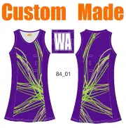 Custom Made Breathable A-line Netball Dresses DYO Sleeveless Women Teamwear 84