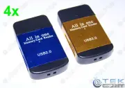 4 USB 2.0 Memory Card Adapter Aluminum Case All-in-One Reader/Writer Flash Drive