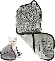 Microfiber Grooming Tools - Soft Absorbent Dog Towel | Puppy Washing Pet Robes Quick Drying Cloth for Cleaning Glass Window Doors Washing Cars