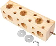 Parrot Perch Stand Durable Wooden Chewing Perch for Birds for Foraging and Play for Budgies Cockatiels and Parakeets Comfortable and Sturdy Design