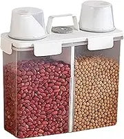 Rice Dispenser - Dry Food Dispenser Food Storage Container | Transparent Classified Storage Food Dispenser for Beans Rice Birds Food