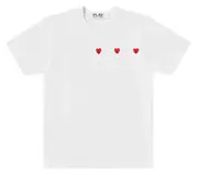 [COMME des GARCONS PLAY] 多色紅心 T 卹男女通用